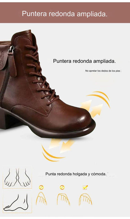 Botas Vintage de Piel de Vaca