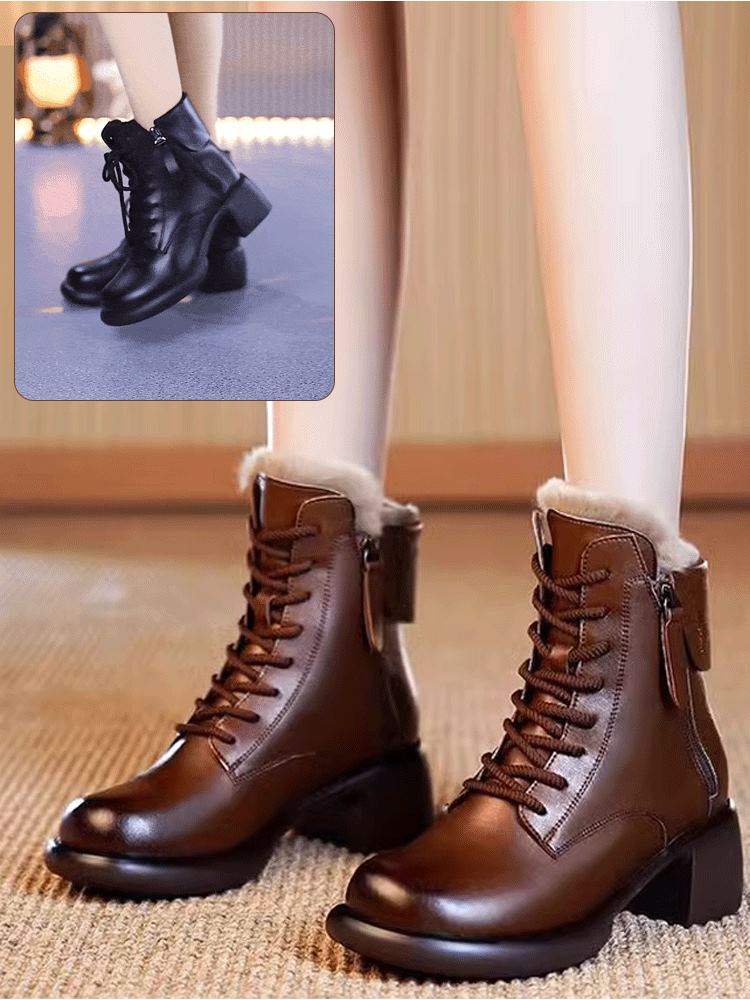 Botas Vintage de Piel de Vaca