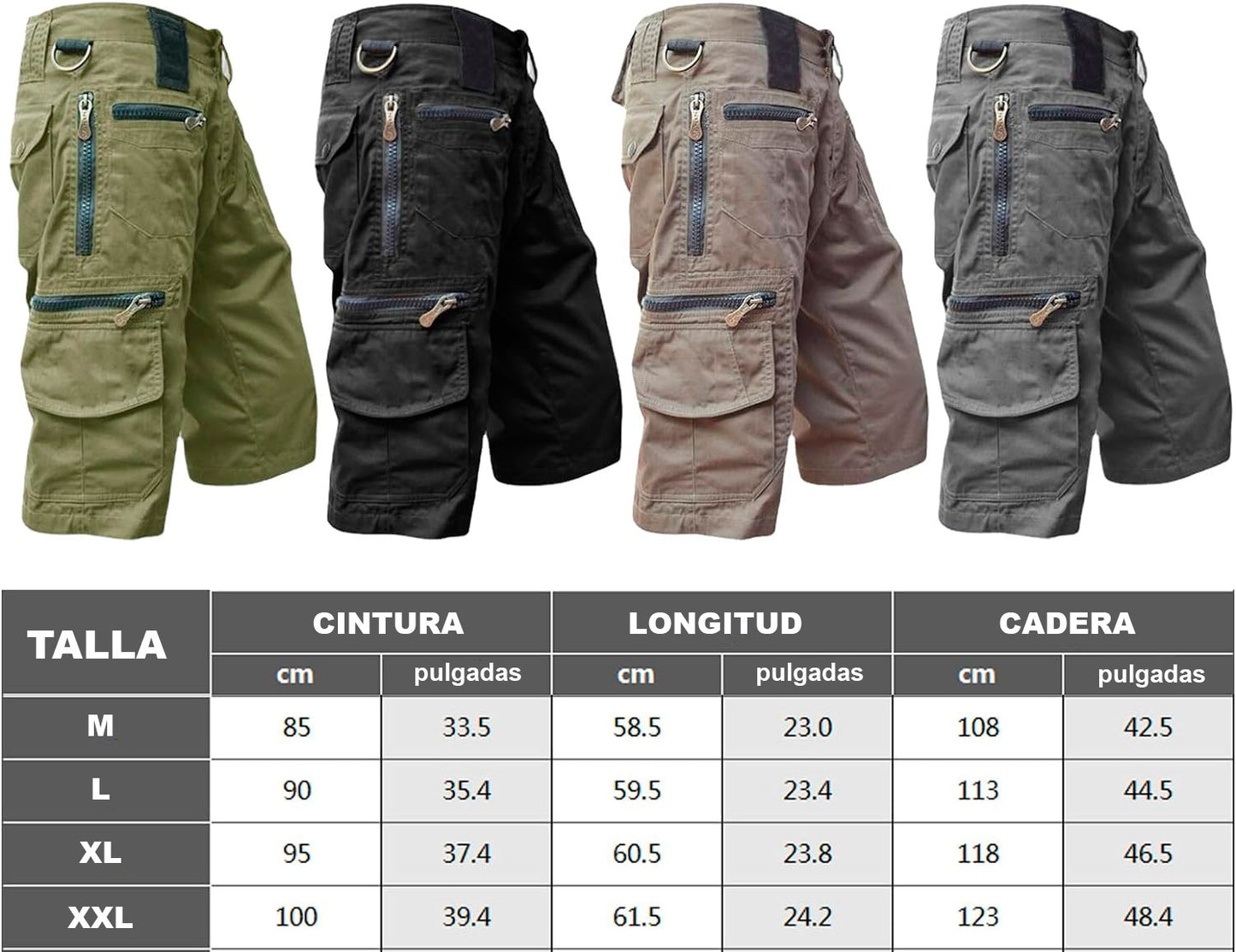 Pantalones Cargo cortos