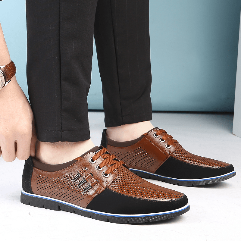 Zapatos de piel transpirables para hombre