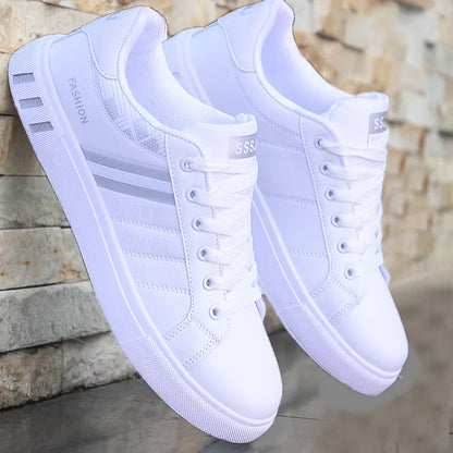 Tenis blancos casuales para hombre sale